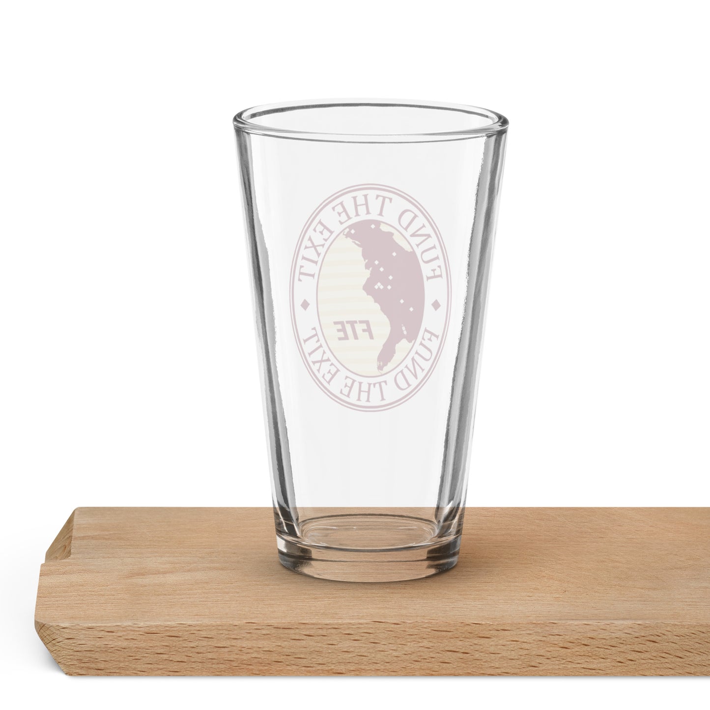 Fund The Exit Pint Glass