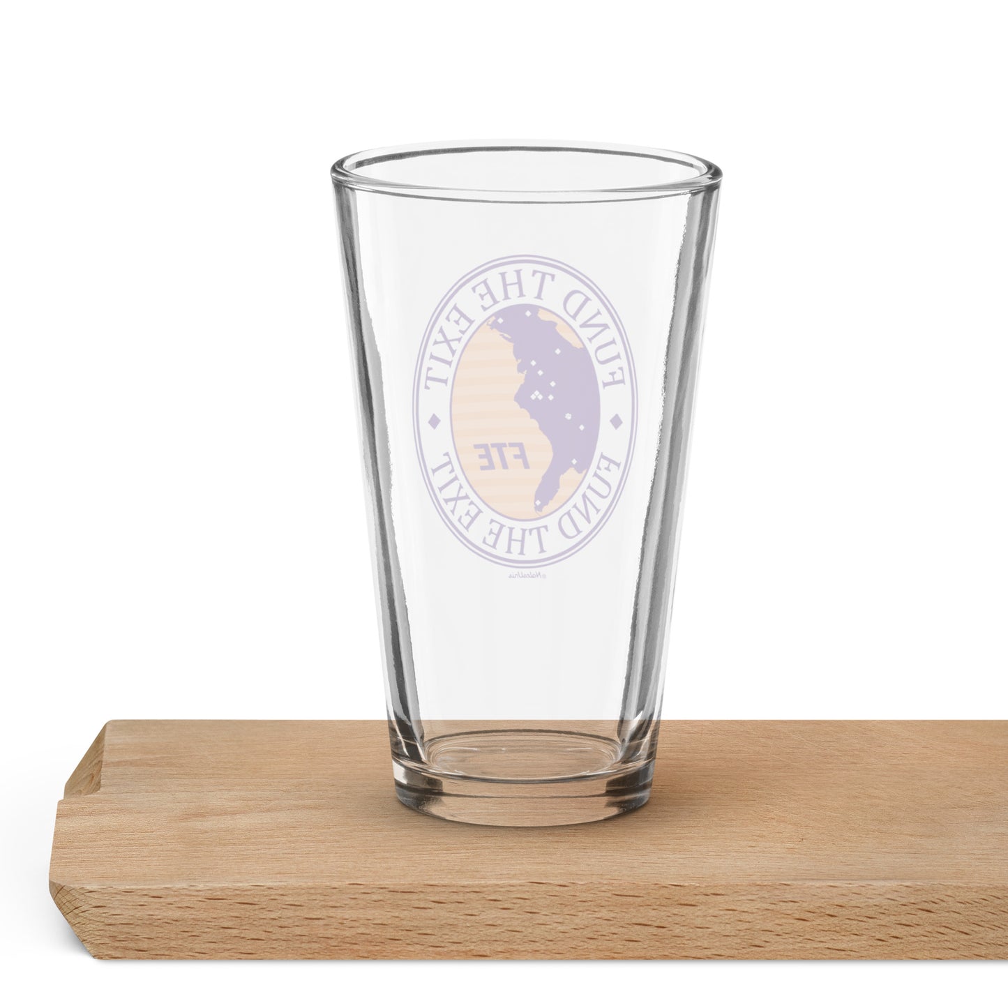 Fund the Exit Pint Glass (Death Valley Version)