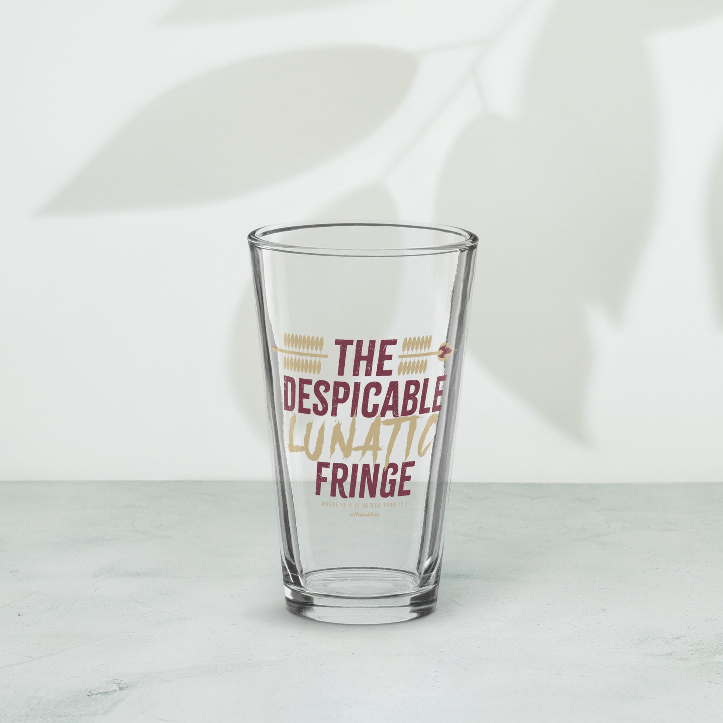 Lunatic Fringe Pint Glass
