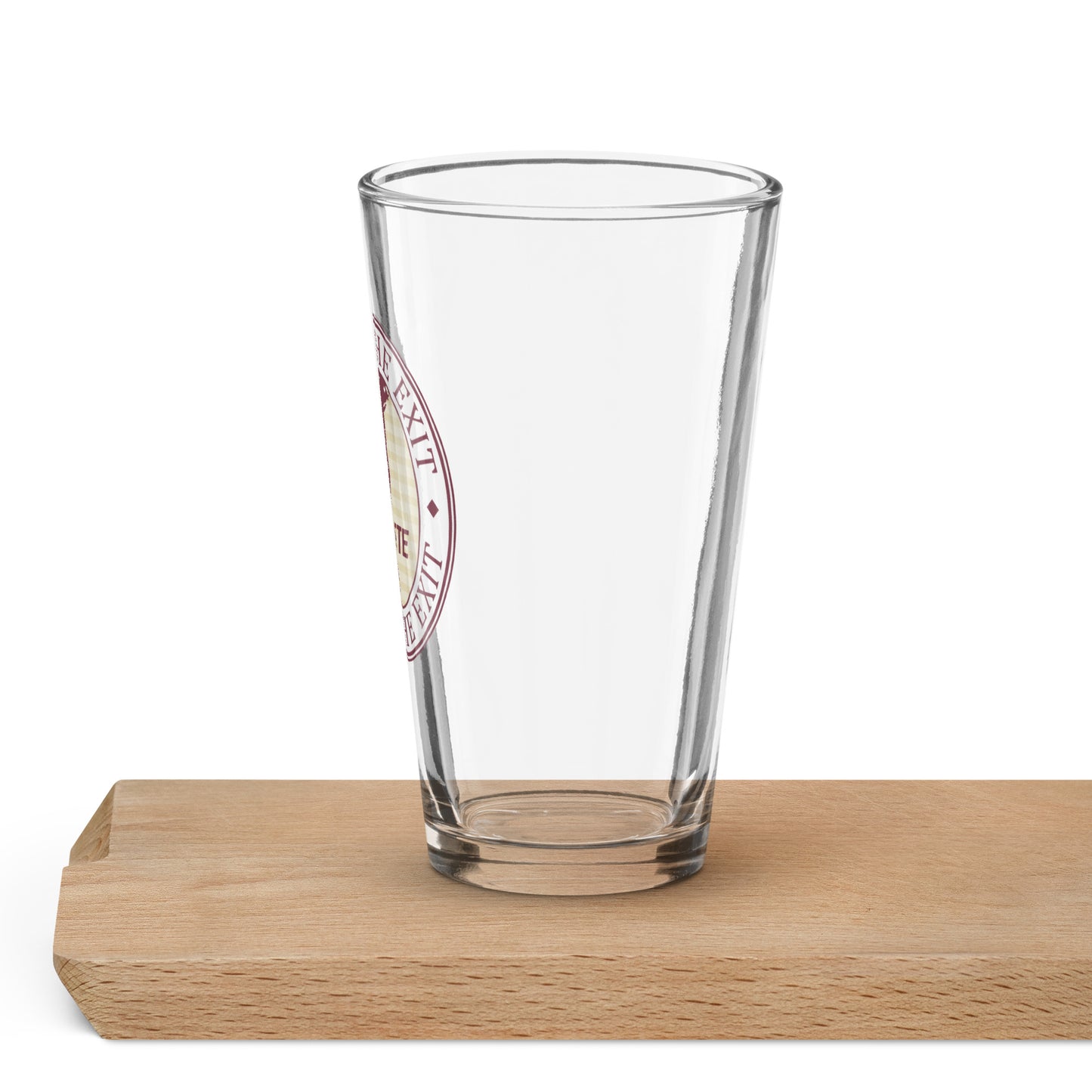 Fund The Exit Pint Glass