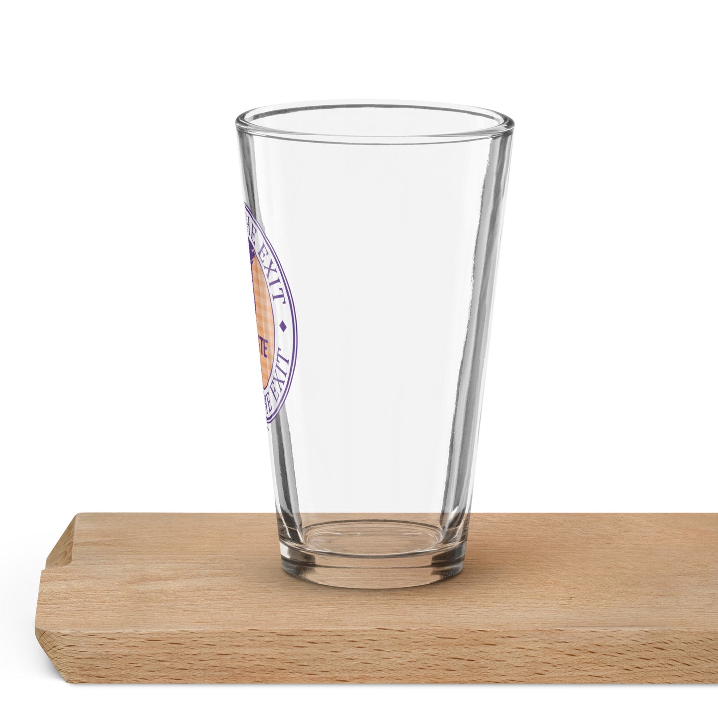 Fund the Exit Pint Glass (Death Valley Version)