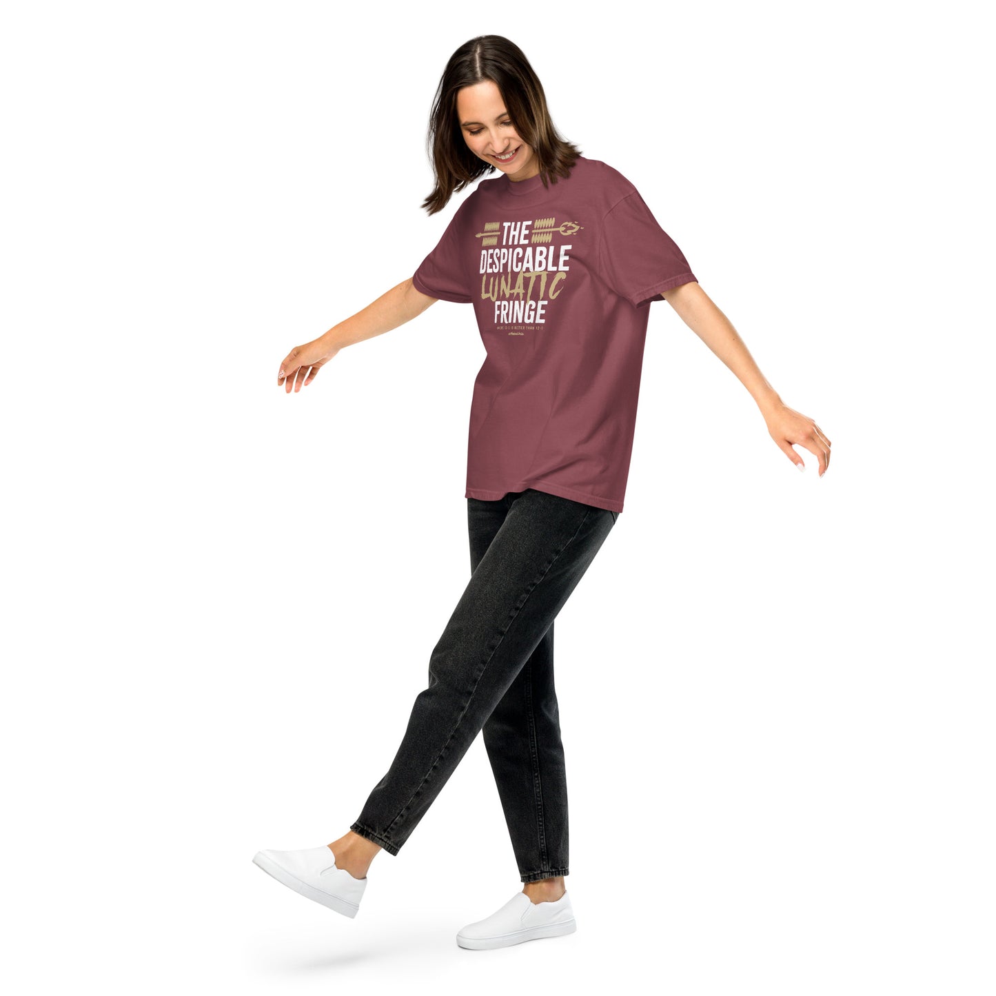 Lunatic Fringe Tee - Garnet
